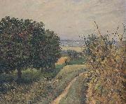 Alfred Sisley Among the Vines Louveciennes, oil painting artist